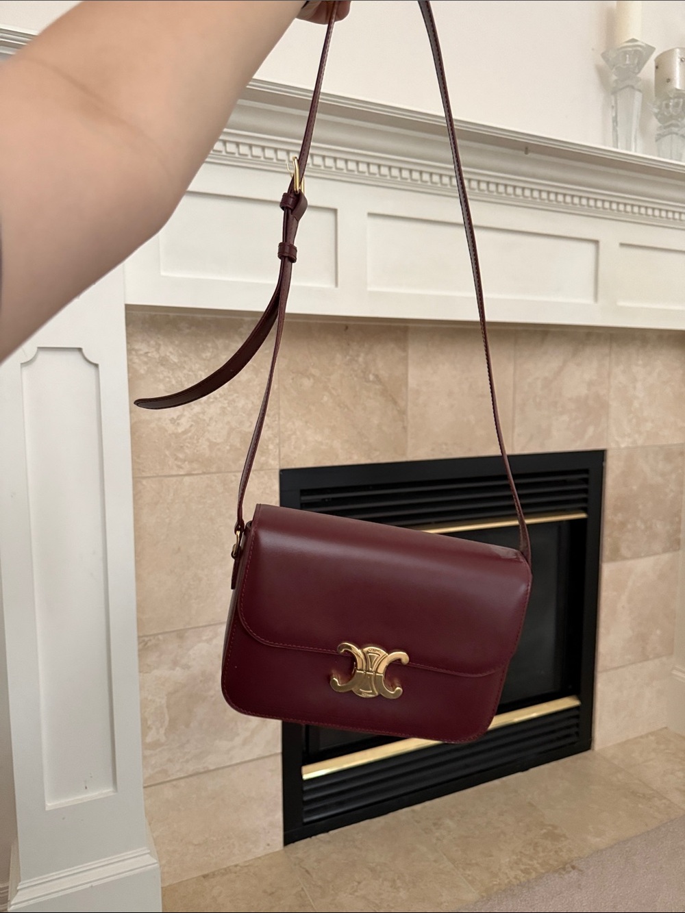 Celine burgundy bag